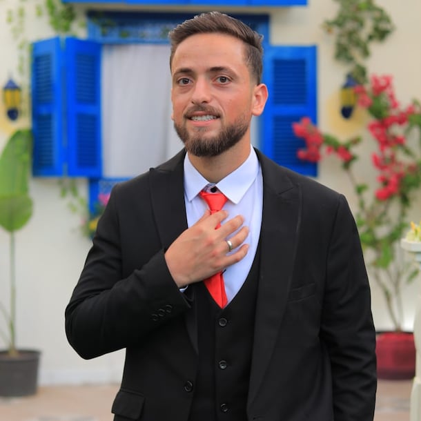 Ahmad op de dag van zijn bruiloft, enkele jaren terug