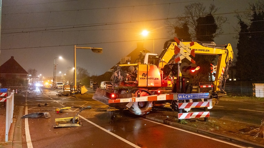 Beelden van het ongeluk.