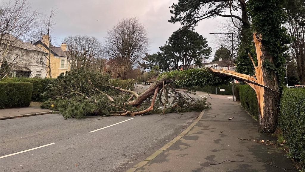 Code rood om Éowyn: Ierland gaat gebukt onder zware winterstorm