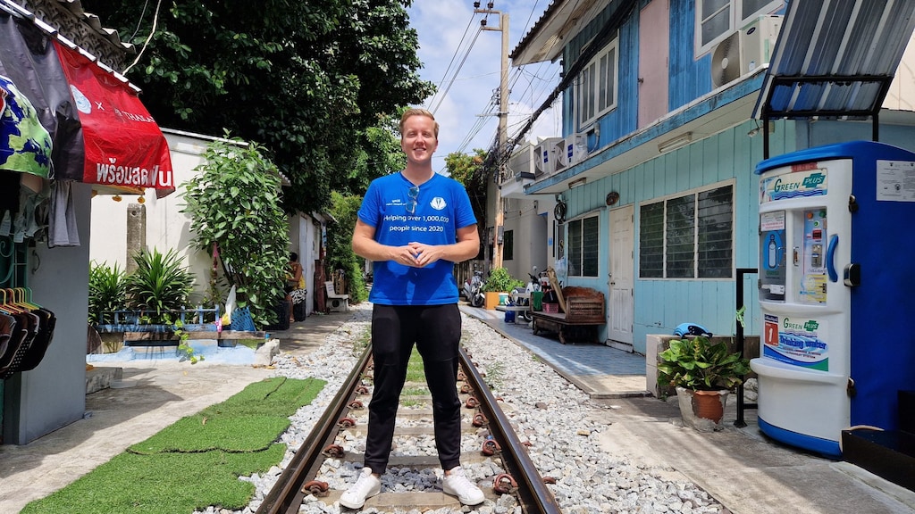 Friso in de sloppenwijk Khlong Toei.