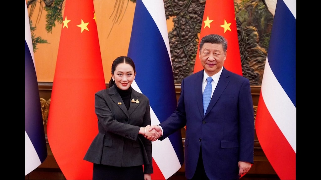 De Thaise premier ontmoet de Chinese president