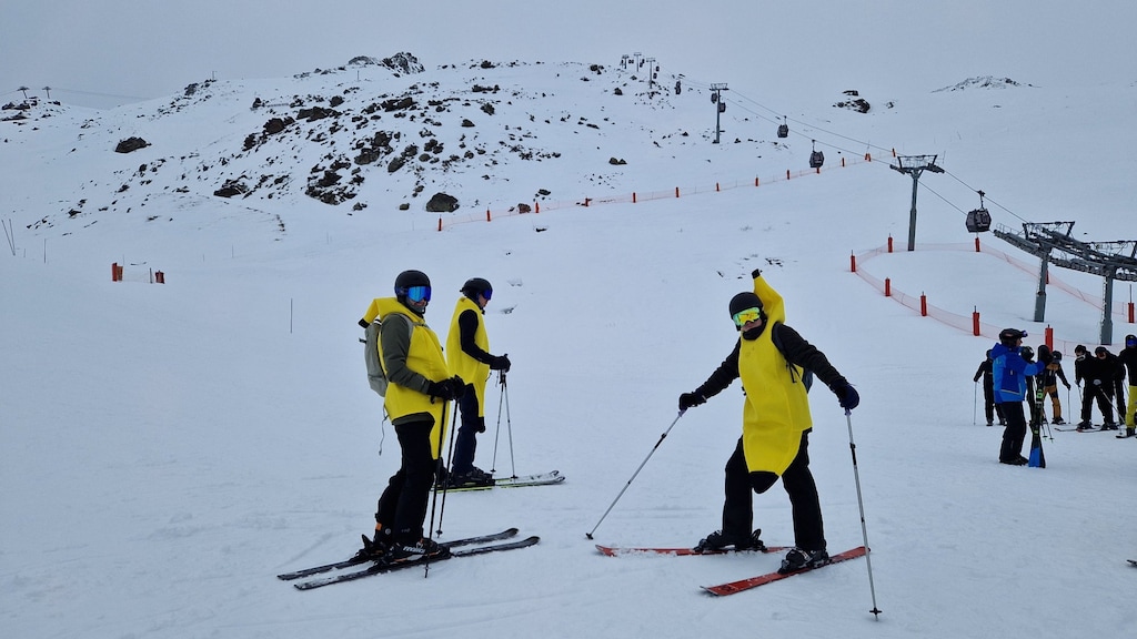 Bananen gespot op de piste.