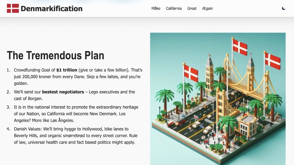 'Måke Califørnia Great Ægain': Deense petitie om staat van Trump te kopen gaat viral