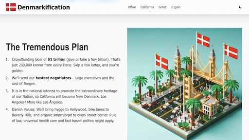 'Måke Califørnia Great Ægain': Deense petitie om staat van Trump te kopen gaat viral