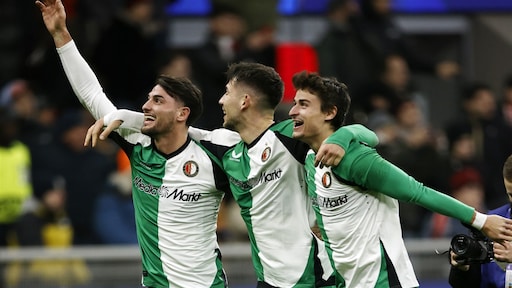 Feyenoord door knap gelijkspel tegen AC Milan naar laatste 16 Champions League