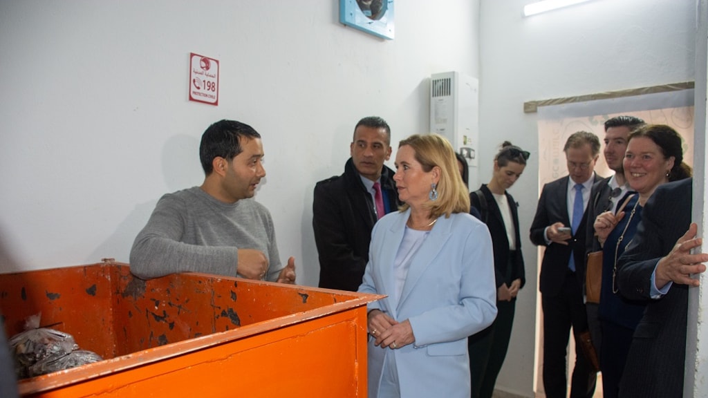Minister Klever op werkbezoek in Tunesië.