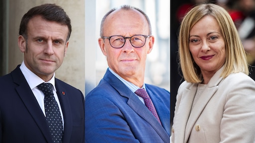 Macron, Merz of Meloni: wie neemt eigenlijk de leiding in Europa?