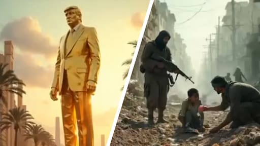 Trump deelt nepfilmpje van hoe verwoest Gaza verandert in luxe vakantieoord: 'Pure provocatie'