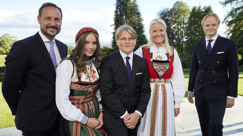 Koninklijk gezin en Marius in september 2020