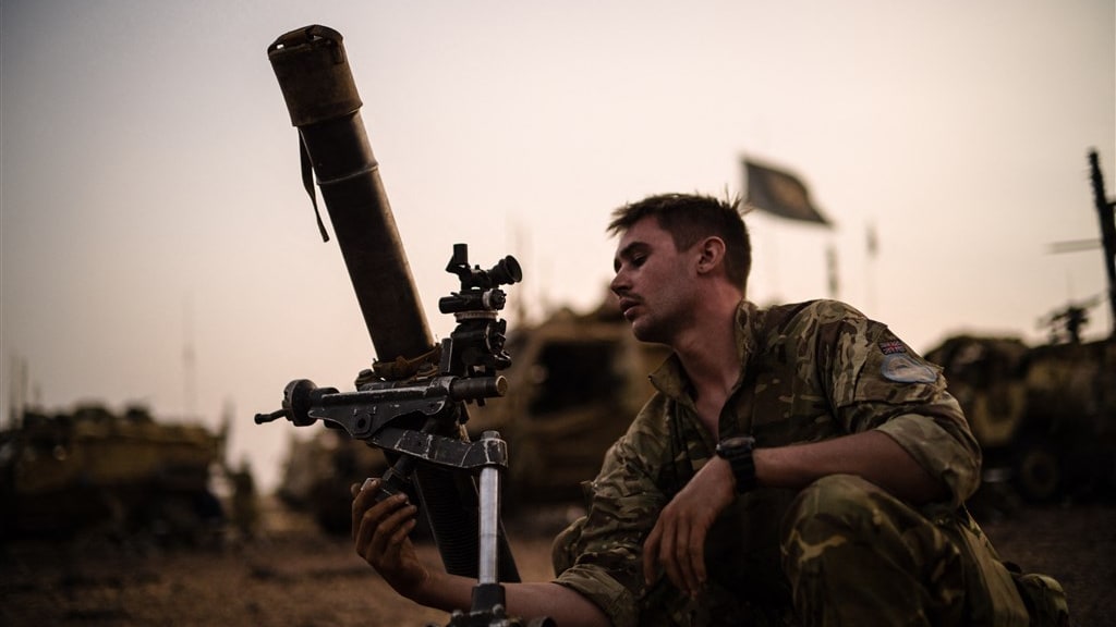 Britse VN-soldaat in Mali (2021).