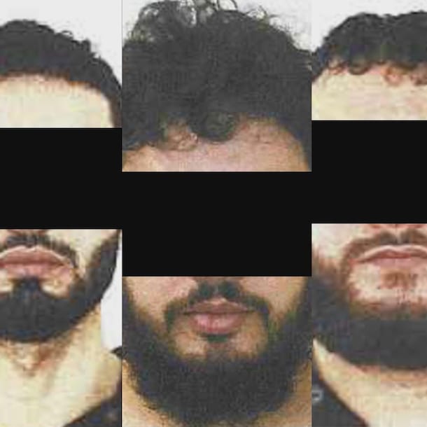 De verdachten in de strafzaak: Adil A., Iliyas B., Moshtag B. en Mourad B.