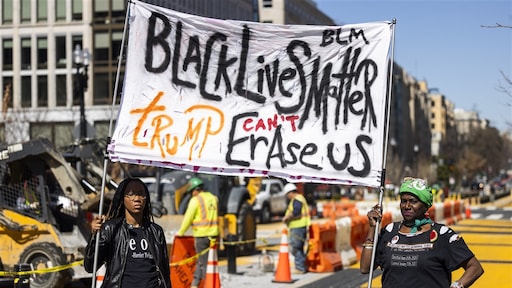 Stratenmakers verwijderen Black Lives Matter-kunstwerk uit straatbeeld