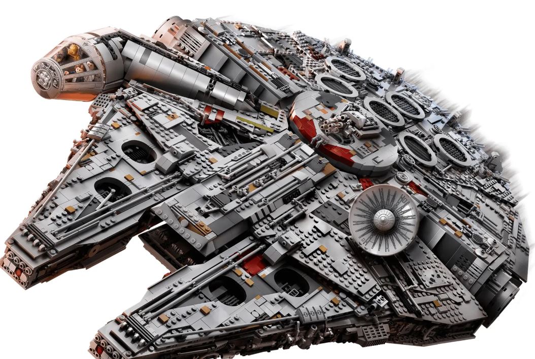 De Milennium Falcon is met de hoge vraagprijs duidelijk niet voor kinderen bedoeld.