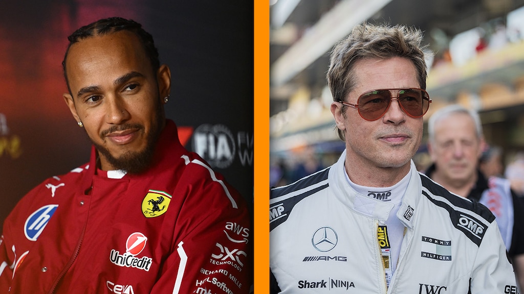 Lewis Hamilton vindt Brad Pitt van 'nature begaafde' Formule 1-coureur