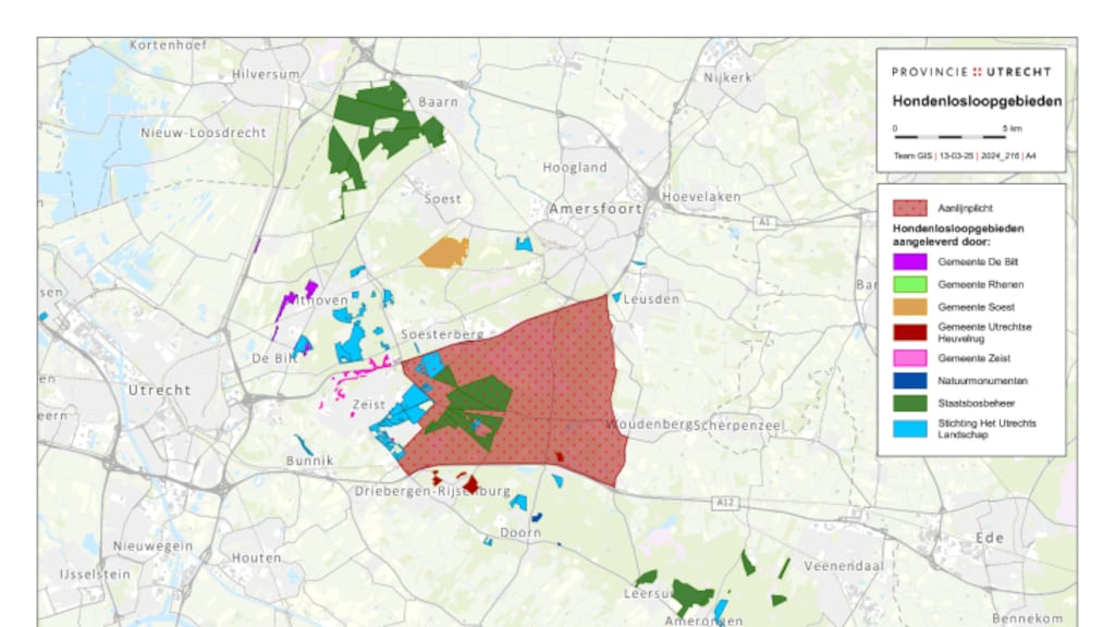 In dit gebied moeten honden vanaf morgen worden aangelijnd.