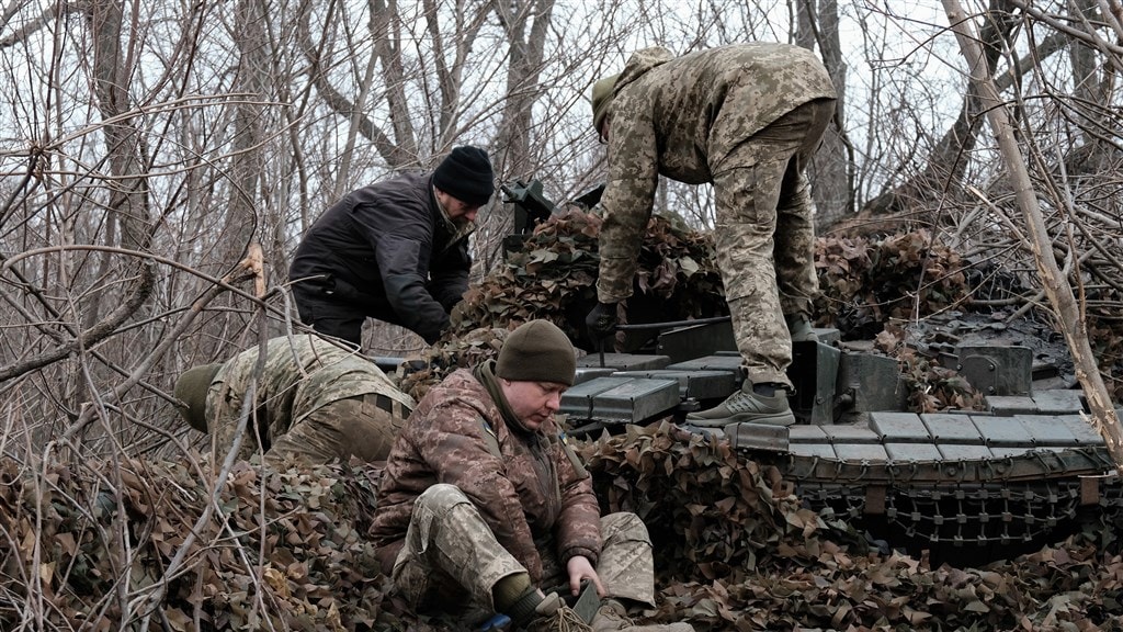 Oekraïense soldaten aan de frontlinie