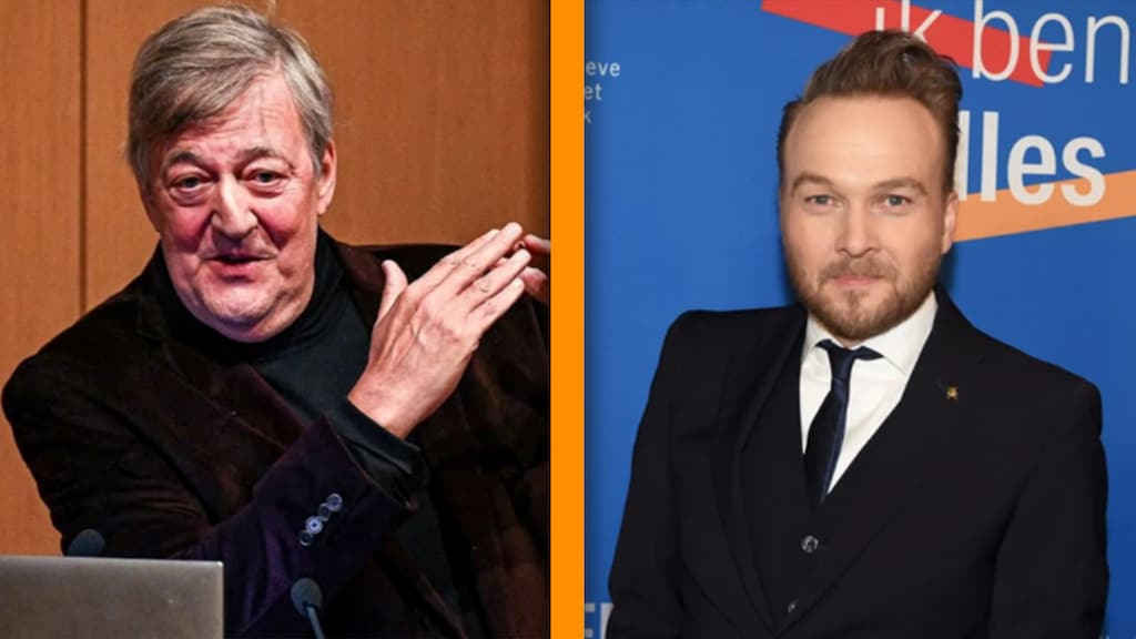 Stephen Fry schuift als eerste gast aan bij Arjen Lubach