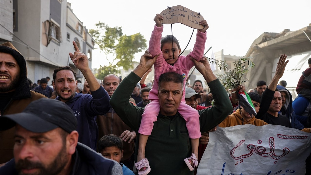 Opmerkelijk protest tegen Hamas in Gaza: 'Ze zijn doodmoe na maanden oorlogsgeweld'