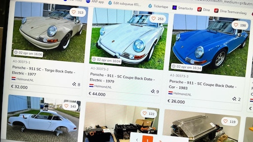 Elektrische Porsches van failliet ombouwbedrijf onder de hamer