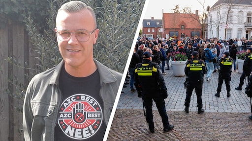 Henk voert actie tegen een azc in zijn buurt: 'Dat kan ook zonder geweld'