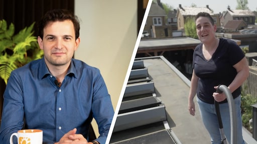 Rob Goossens verbijsterd over stofzuigende Linda in St. Willebrord: 'Zou zij na een regenbui de coniferen föhnen?'