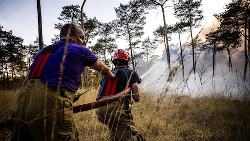 Grote natuurbrand bij Drunen onder controle, sein 'brand meester'