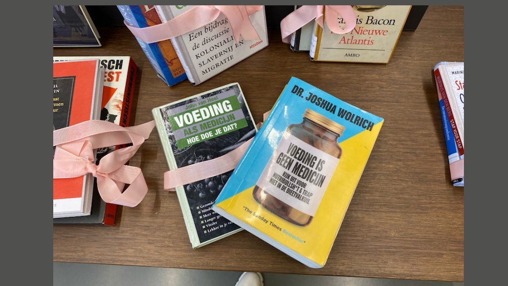 Een voorbeeld van hoe de boeken aan elkaar gekoppeld zijn.