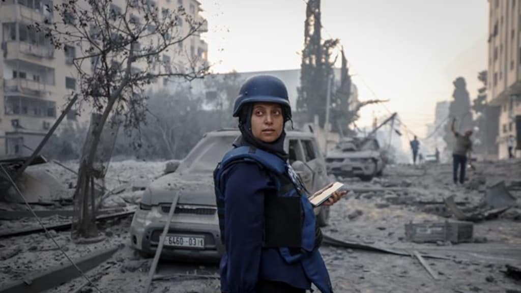 De winnende fotograaf: Samar Abu Elouf