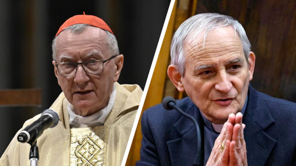 Links Pietro Parolin, rechts Matteo Zuppi