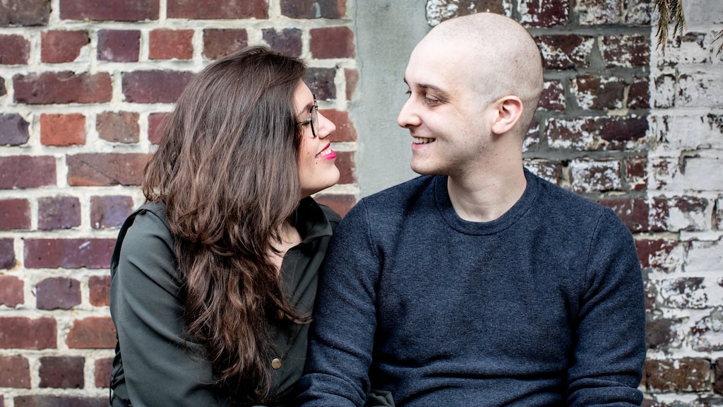 Laura en haar man Kobe. Hij overleed een jaar na zijn diagnose.