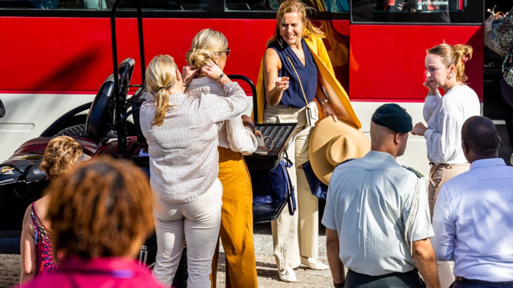 Máxima met kapster Martina