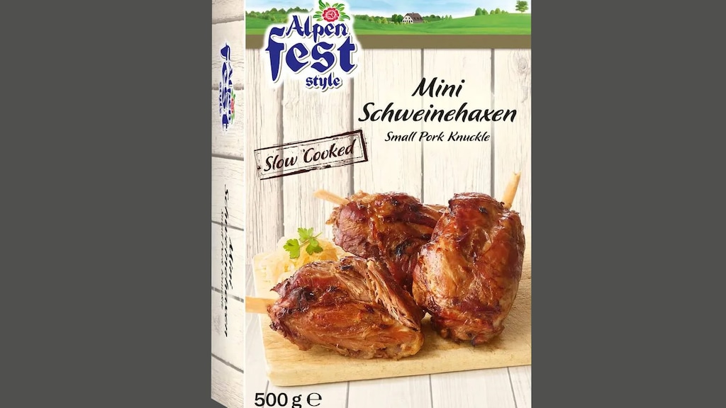 Lidl roept Mini Schweinehaxen terug die verkeerd bewaard zijn