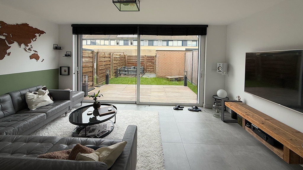 Woonkamer voor de metamorfose