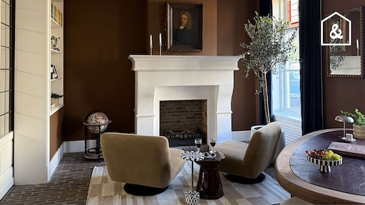 Een fantastische werkkamer in de monumentale woning van Jan Maarten en Nanka