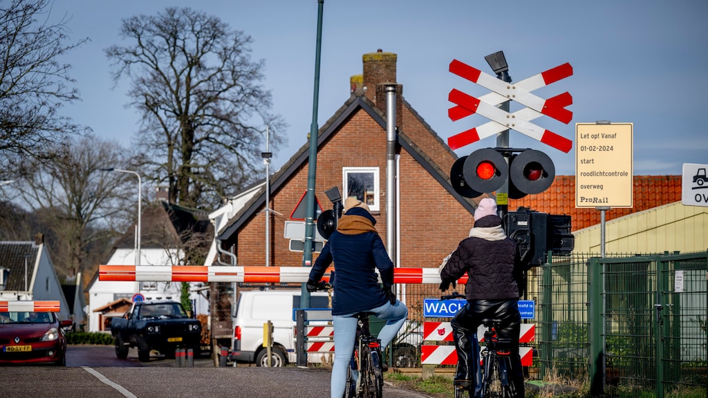 Op deze spoorwegovergangen kun je geflitst worden als je door rood rijdt