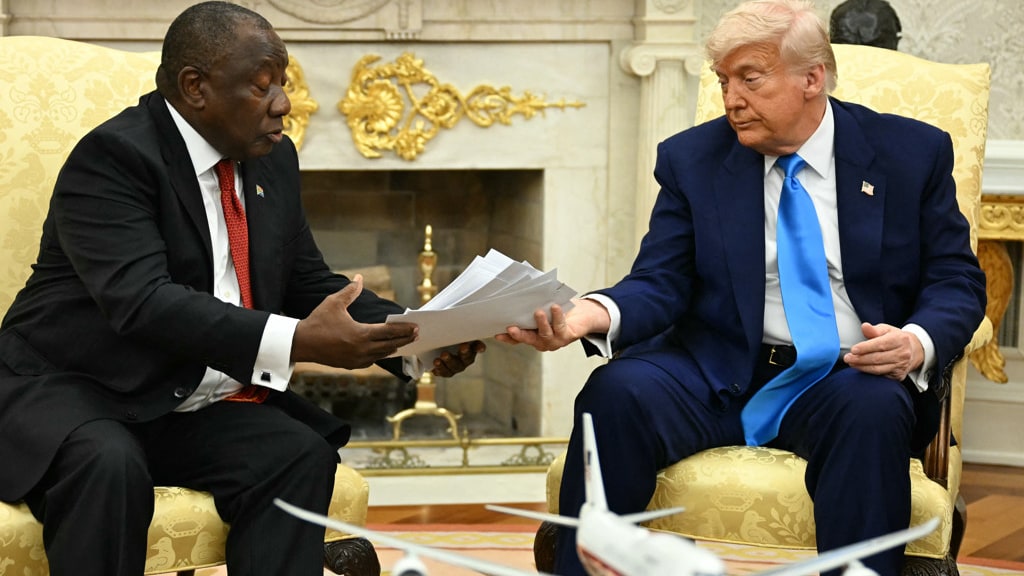 Zuid-Afrikanen geschokt na bezoek van eigen president aan Witte Huis: 'We zijn geTrumpt'