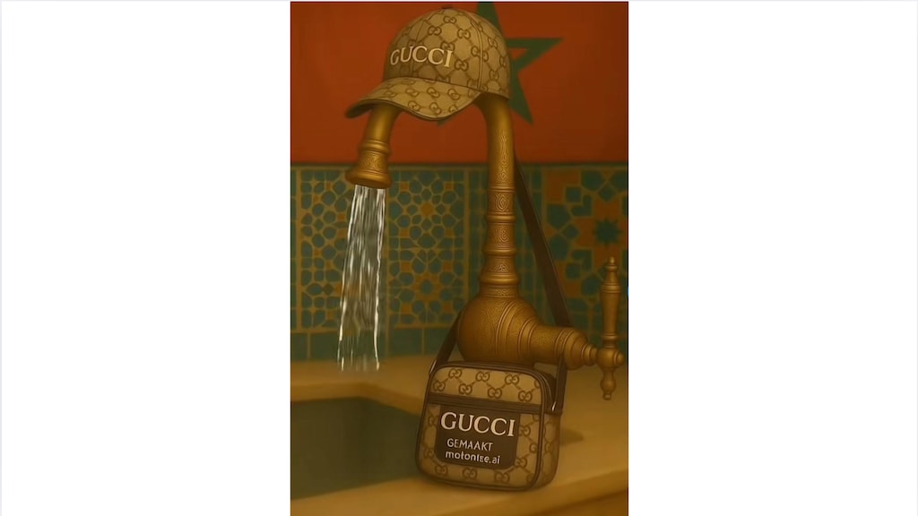 De Nederlandse versie van Italian brain rot genaamd 'Marokkraan' - mix tussen 'kraan' en 'Marokkaan'