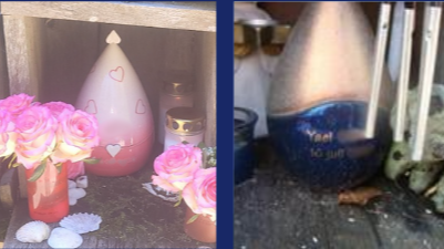 Twee kinderurnen gestolen van begraafplaats: 'Mijn knappe dochter'