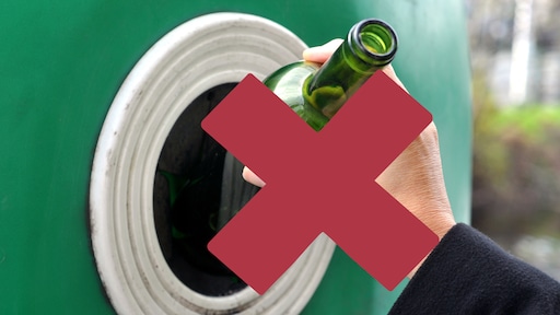 Deze soorten glas mogen níét in de openbare glasbak