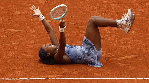 Tennisser Coco Gauff wint voor het eerst Roland Garros