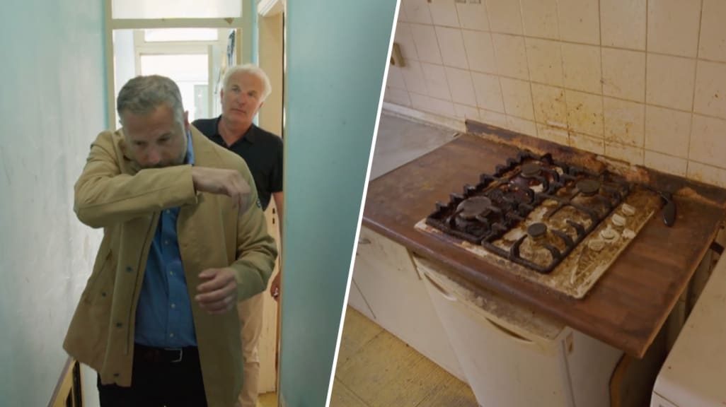 Bob Sikkes en Tijl Beckand vluchten kokhalzend uit horrorhuis in De Moeite Waard?!