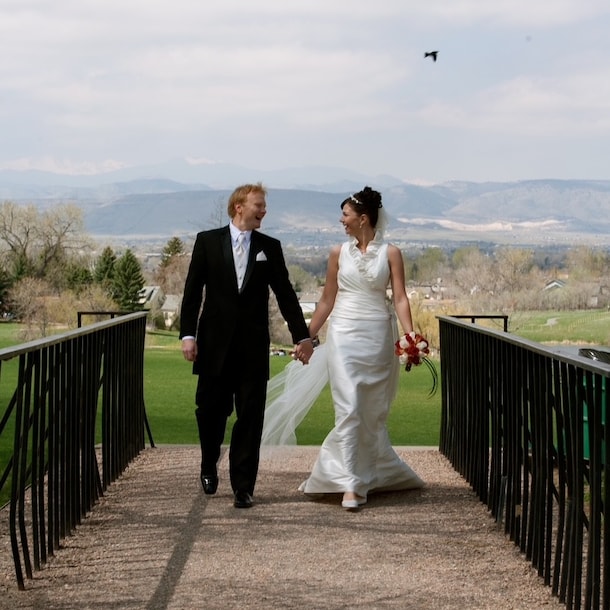De bruiloft van Merel en Jonah in Colorado.