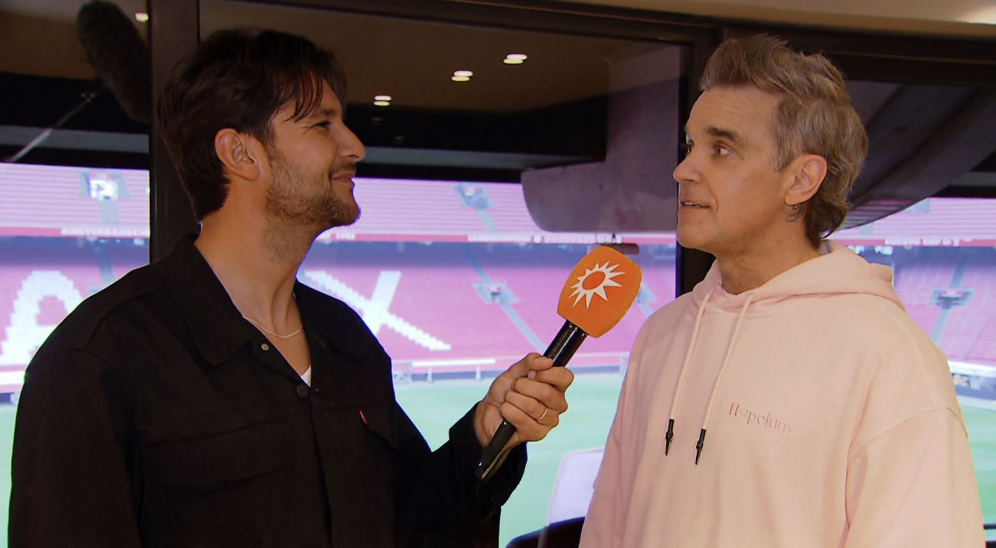 Robbie Williams straalt tijdens tour: 'Beste versie van mezelf'