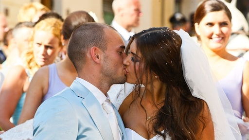 Wesley Sneijder en Yolanthe Cabau zijn nog altijd getrouwd