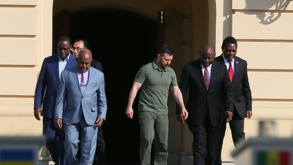 President Zelensky bezocht Zuid-Afrika in april, om de banden aan te halen.