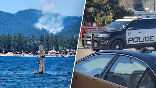 Brandweer bij aankomst bosbrand VS onder vuur genomen: twee doden