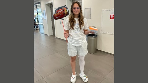 Na dutje in vliegtuig werd Maryse (22) met pijn wakker, het bleek trombose