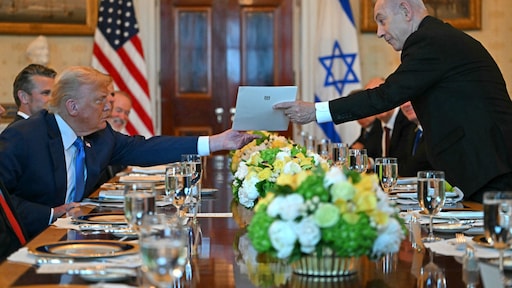 Tijdens diner in Witte Huis: Netanyahu nomineert Trump voor Nobelprijs, maar zwijgt over Gaza