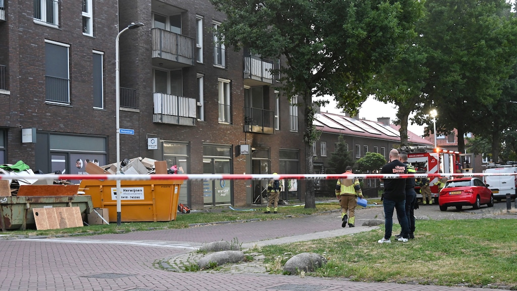 De straat is afgezet voor onderzoek.