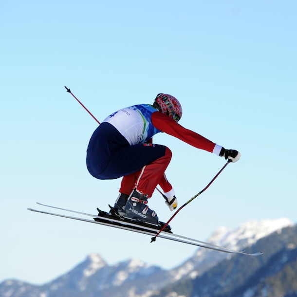 Audun Groenvold in actie bij de Olympische Spelen in 2010.